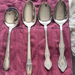 Elegant Silver Spoon Set